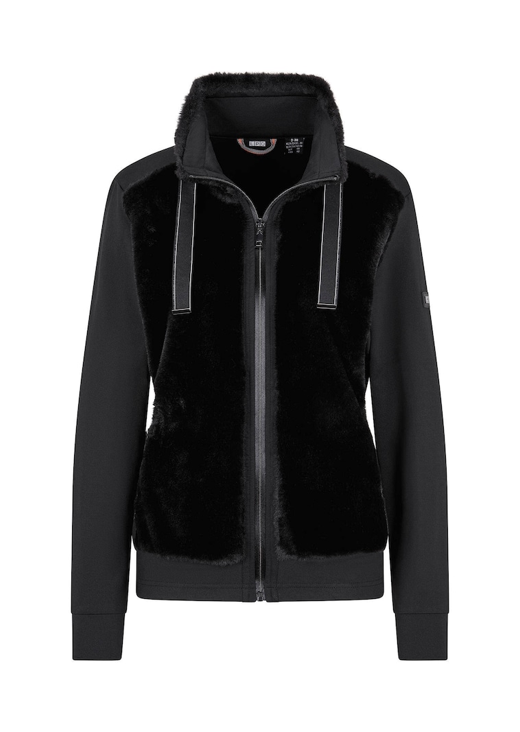 Veste de loisirs moelleuse à l'aspect fourrure