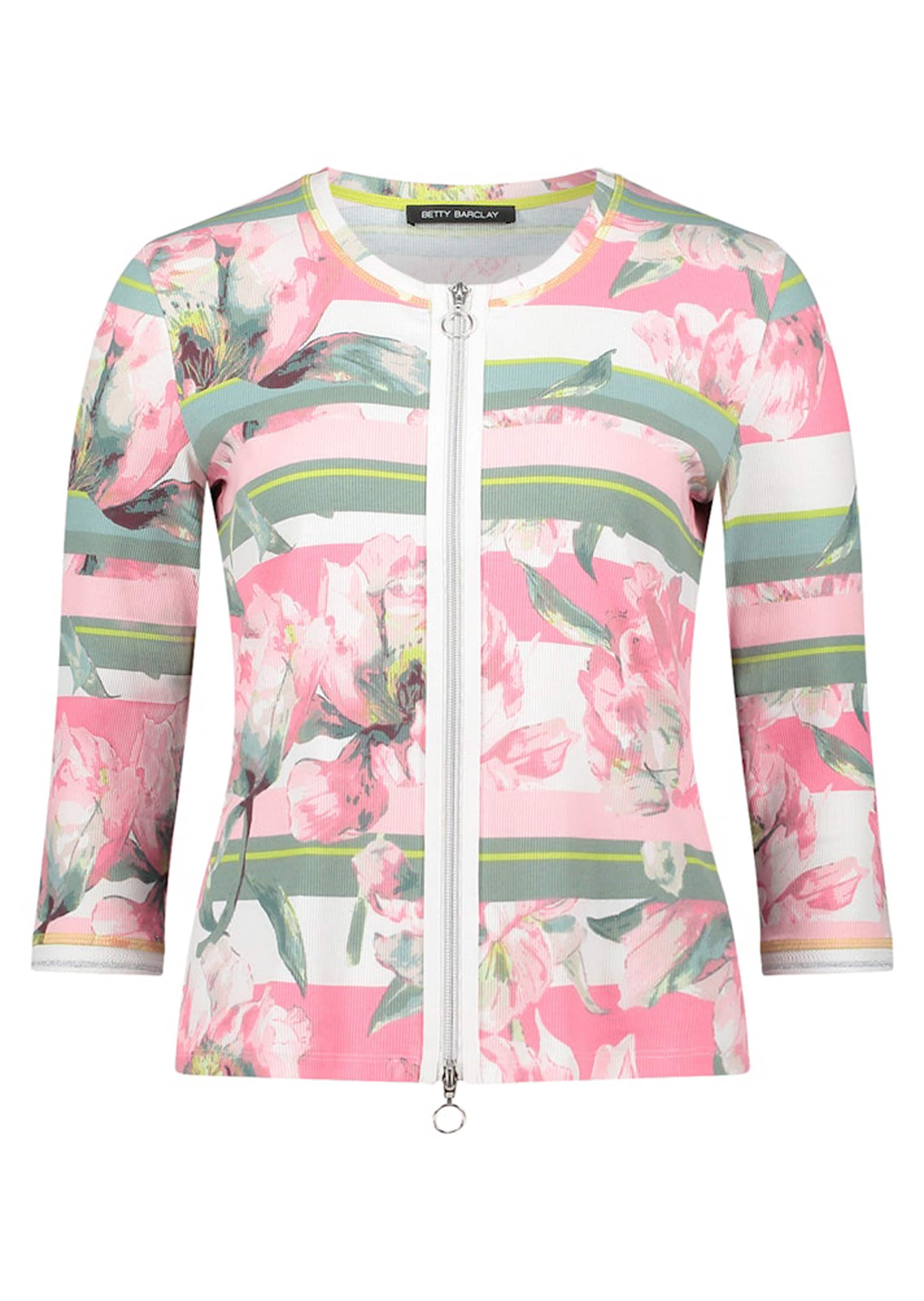 Gerippte Shirtjacke mit 2-Wege-Reißverschluss