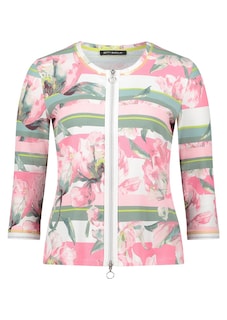 Gerippte Shirtjacke mit 2-Wege-Reißverschluss thumbnail 5