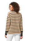 Gestreifte Strickjacke aus Merino und Kaschmir thumbnail 3