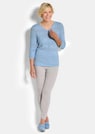 Leichter Strickpullover mit Ajourmuster thumbnail 2