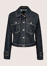 Jeansjacke mit dunkler Waschung thumbnail 6