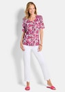 Jersey-Shirt mit Blätterprint thumbnail 2