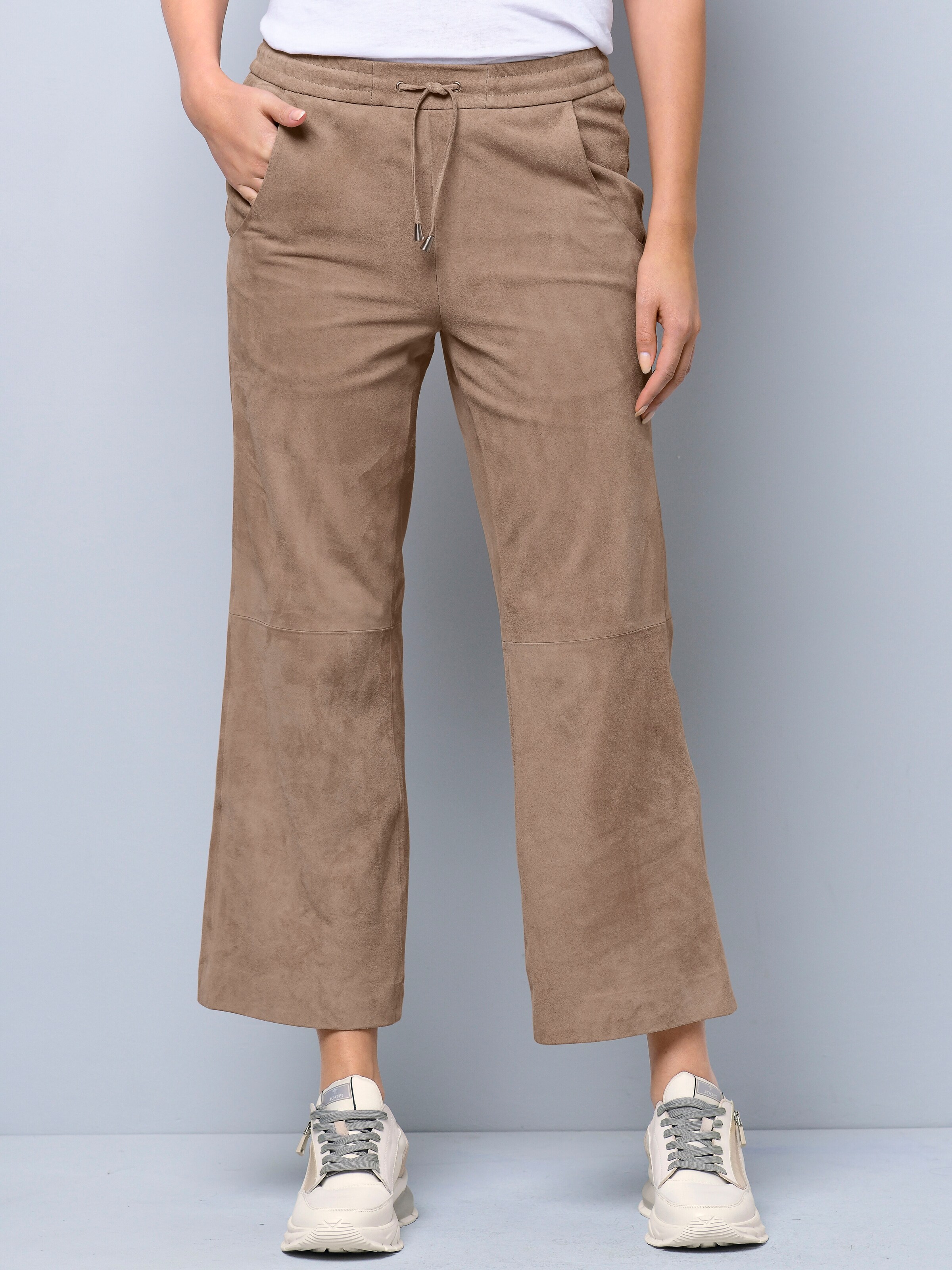 Lederculotte in modischem Jogstyle