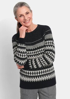 Norwegerpullover mit glitzerndem Lurex thumbnail 1