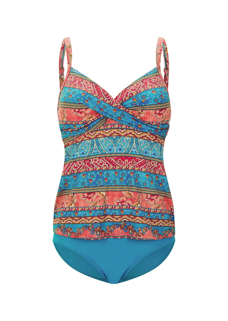 Tankini in vrouwelijke wikkellook
