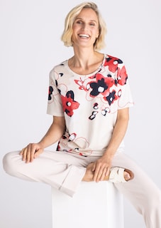 T-shirt en jersey de coton et Modal thumbnail 2