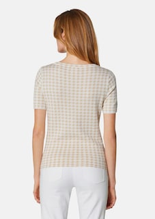 Jacquardpullover mit Vichy-Karo thumbnail 3