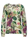 Lichte gedessineerde pullover met elegante hals thumbnail 6