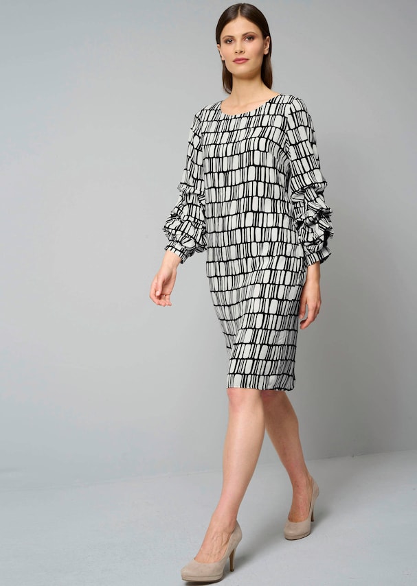 Kleid mit gerafften Ärmeln 1