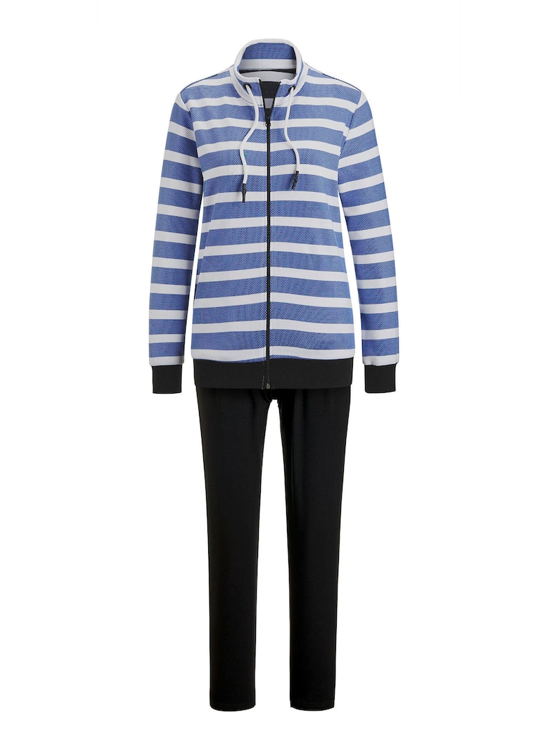 Freizeitanzug mit sportivem Streifenmuster