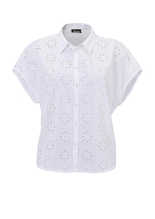 Kurzarm Bluse mit Loch-Muster thumbnail 6