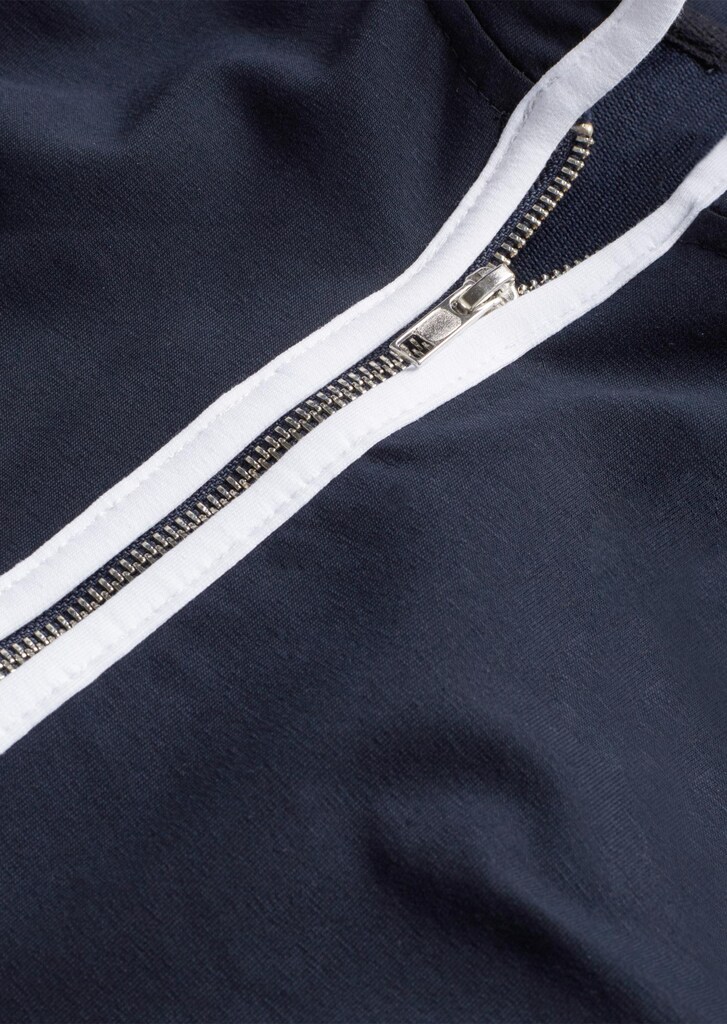 Leichte Freizeitjacke mit Stehkragen und Reißverschluss