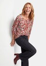 Shirt mit U-Boot-Ausschnitt und Schlitz-Detail thumbnail 4