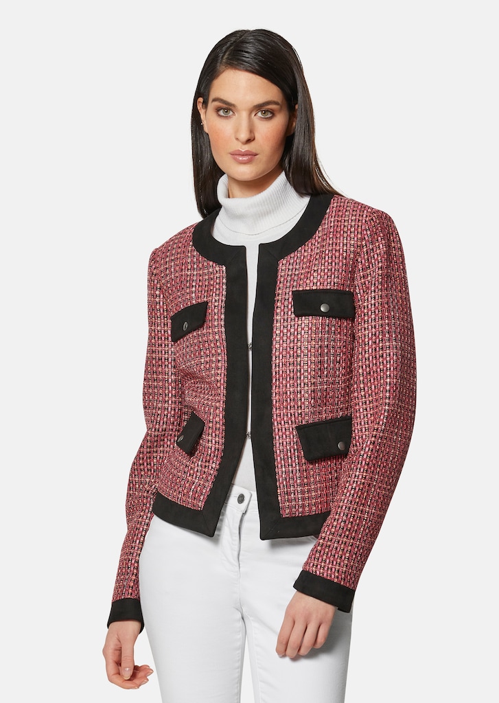Kurzer Tweed-Blazer in modischem Boxy-Style
