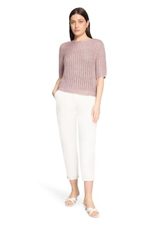 Luftiger Ajourpullover mit Pailletten thumbnail 2