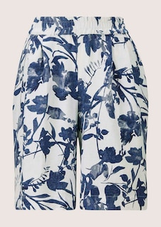 Linnen bermuda met bloemenprint thumbnail 7