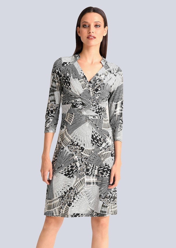 Kleid mit grafischem Print 3