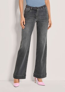Bequeme Wide-Leg-Jeans aus Powerstretch thumbnail 1