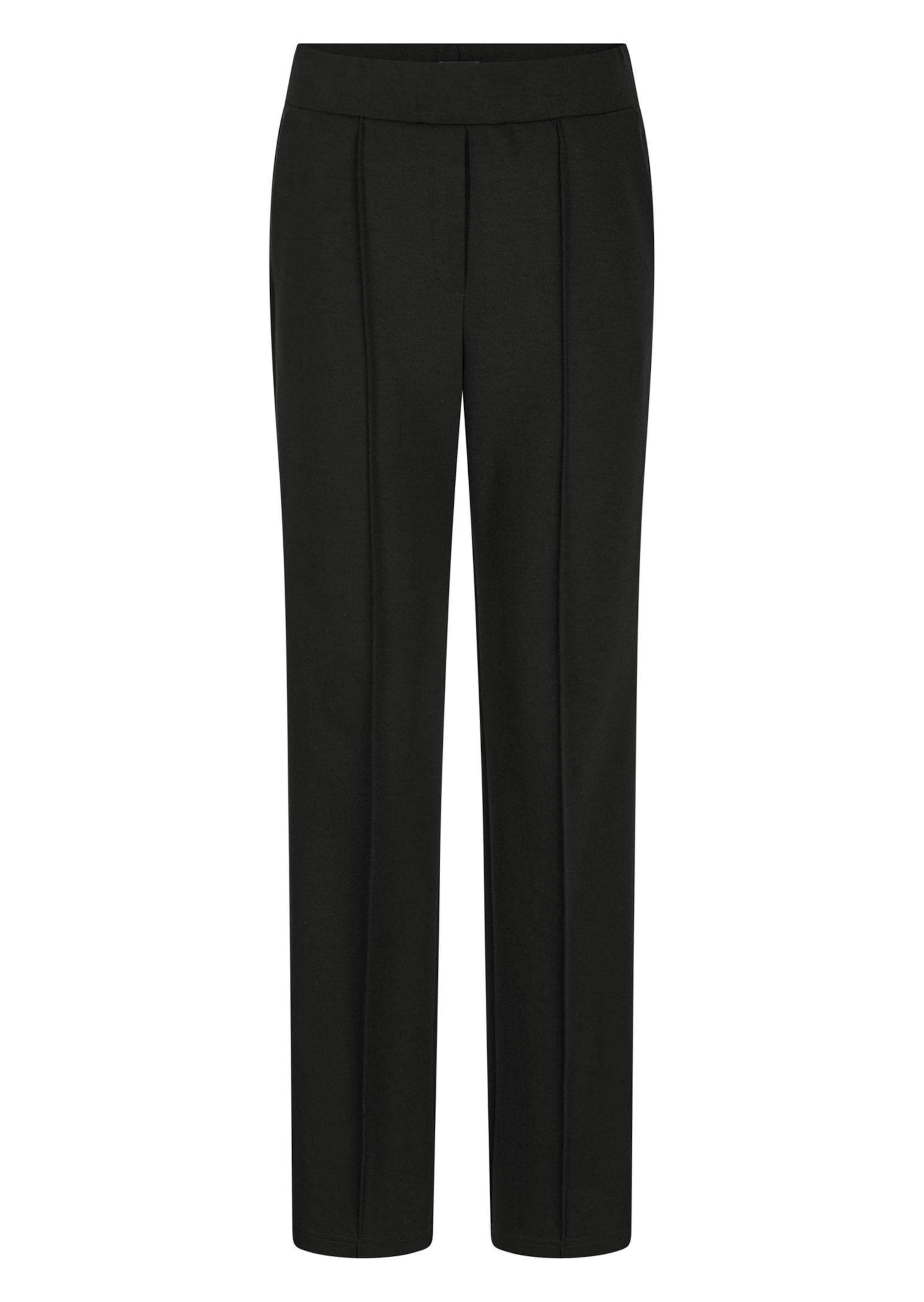 Broek met elastische band en biesjes