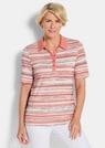 Geringeltes Poloshirt aus Viskose-Jersey thumbnail 1