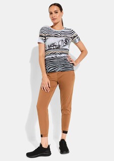 Jersey shirt met animalprint thumbnail 5