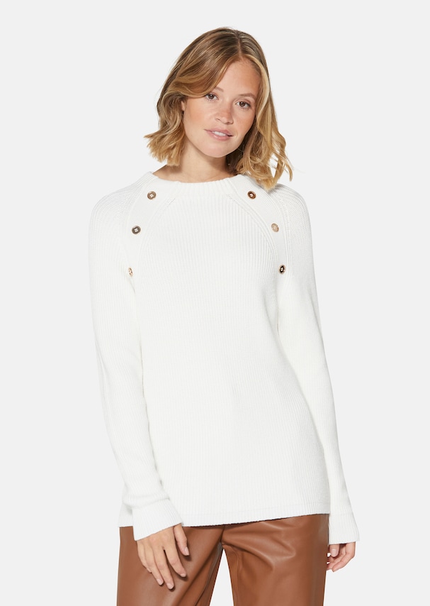 Jumper with buttons at the back