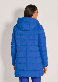 Lange Steppjacke mit Kapuze thumbnail 3