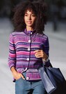 Norweger-Strickjacke in kunstvoller Jacquard-Strickart thumbnail 7