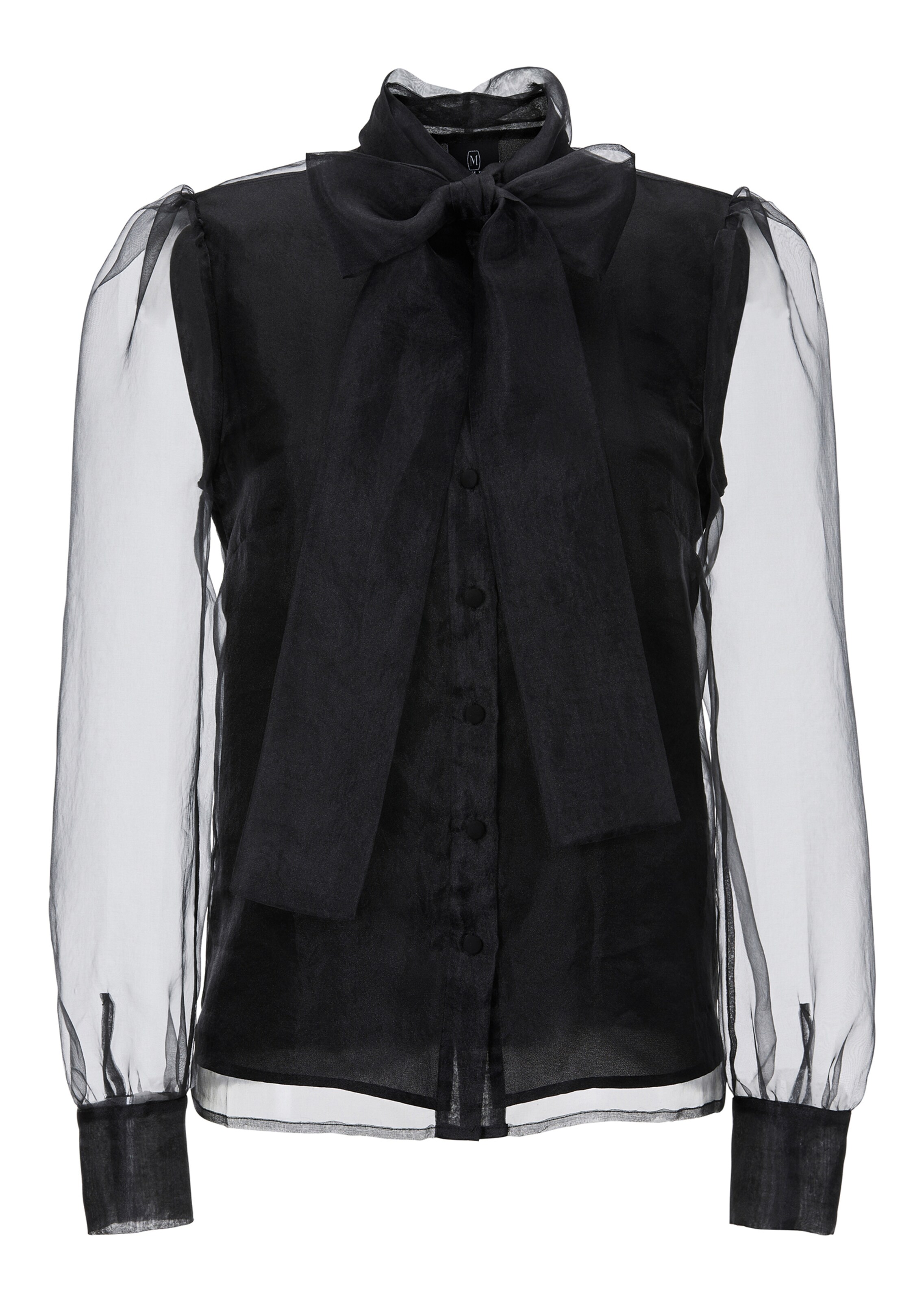 Bluse mit abnehmbarer Zierschleife