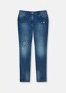 Boyfriend-Jeans mit Glanz-Akzenten thumbnail 6