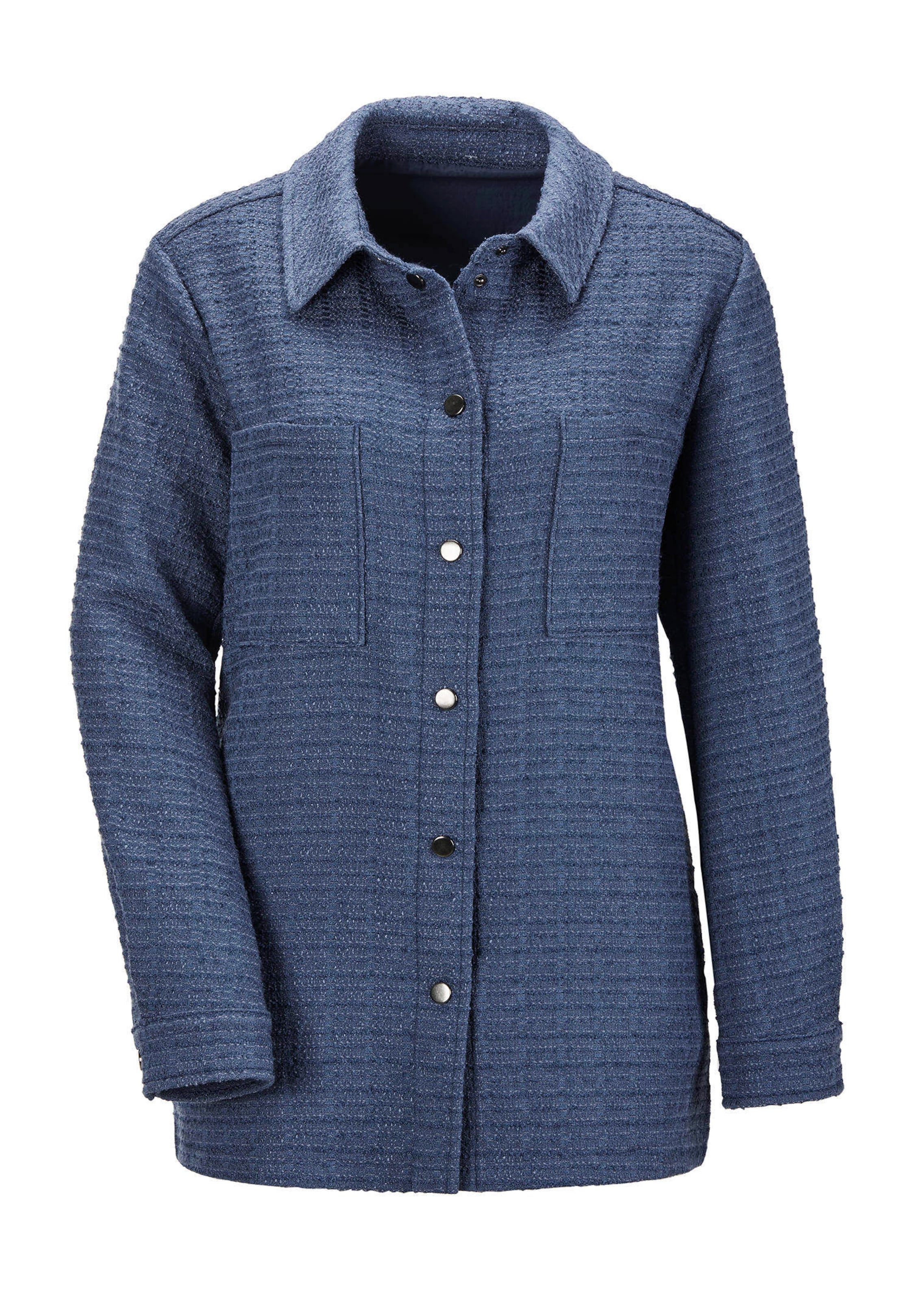 Veste chemisier aspect bouclette