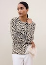 Kaschmirpullover mit Leopardenmuster thumbnail 1