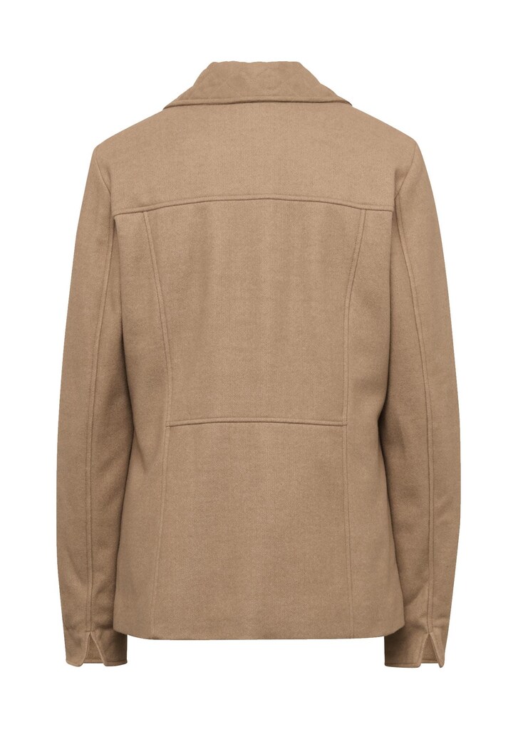 Jacke in Velourslederoptik