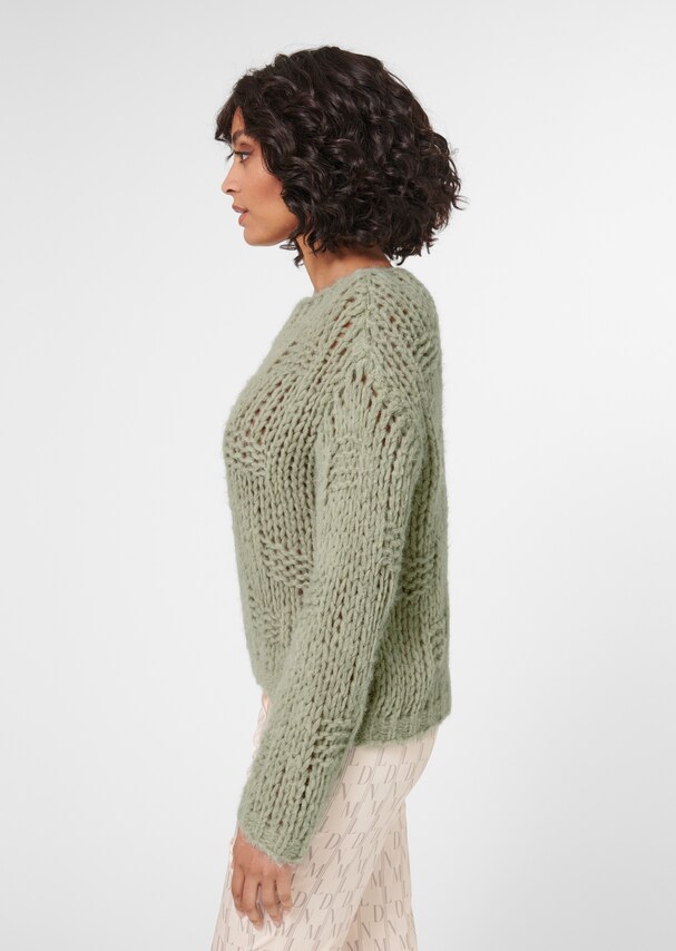 Chunky knit jumper with bateau neckline 3