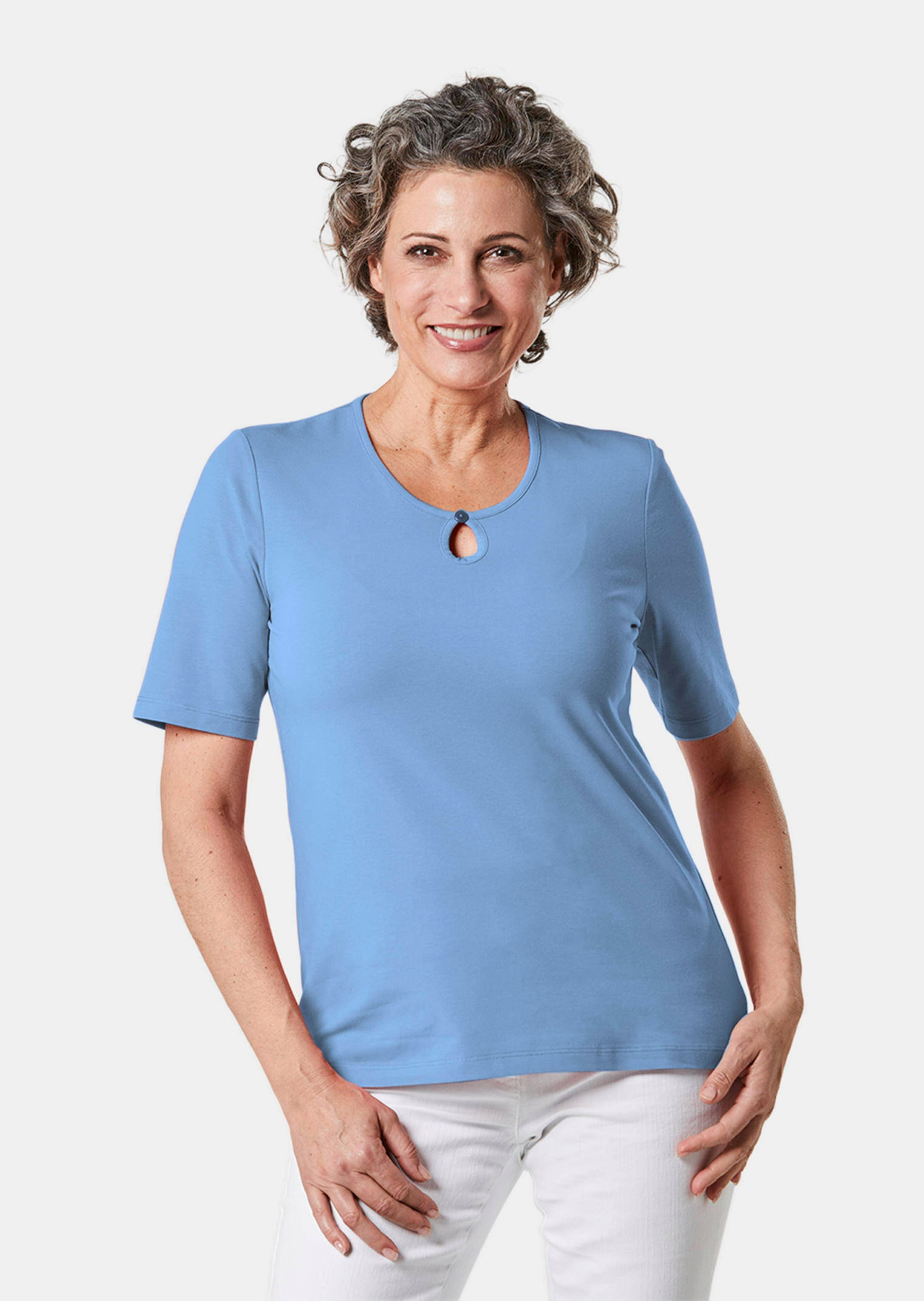 Basic T-Shirt aus reiner Baumwolle