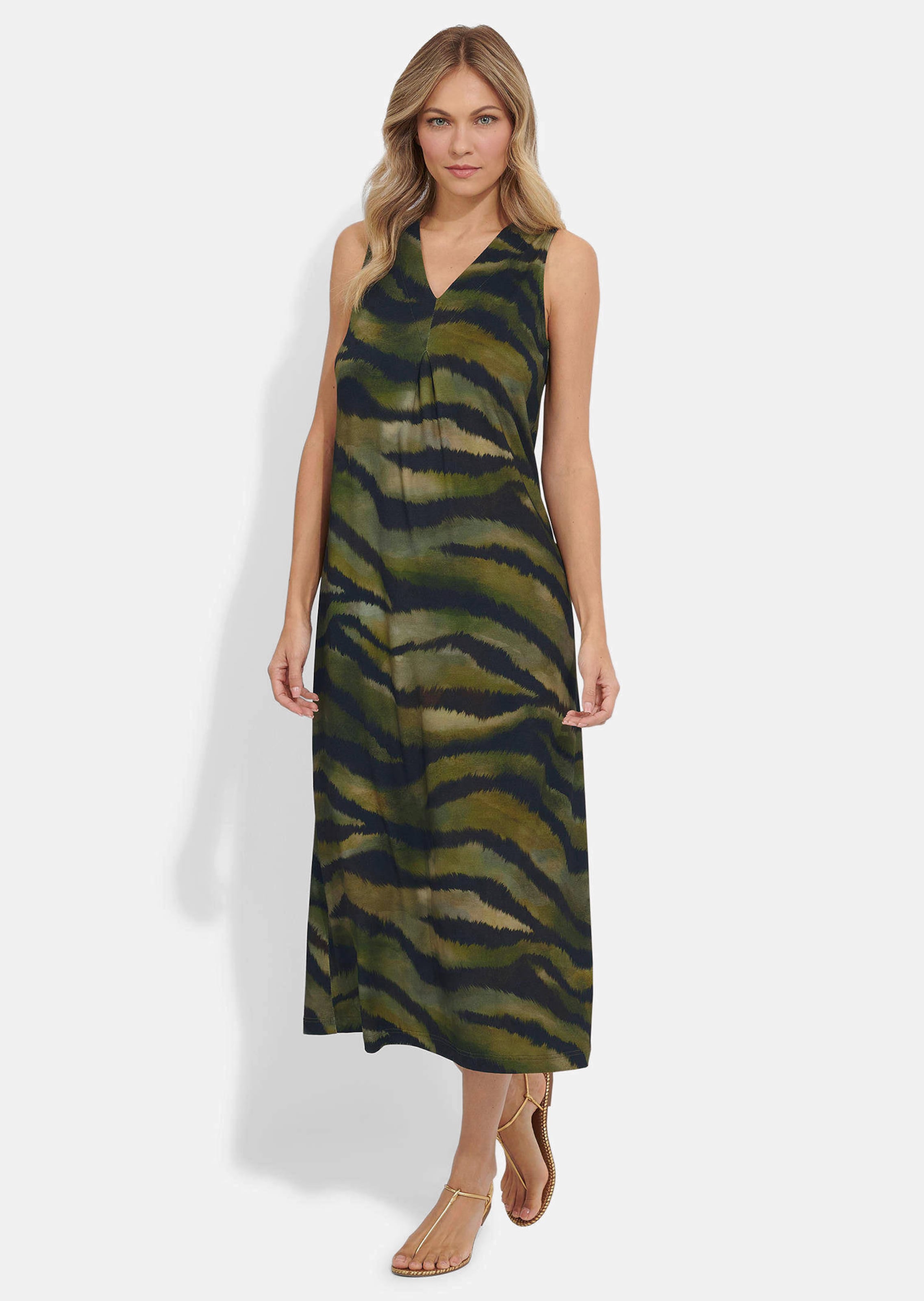 Robe ajustée à l'imprimé animalier