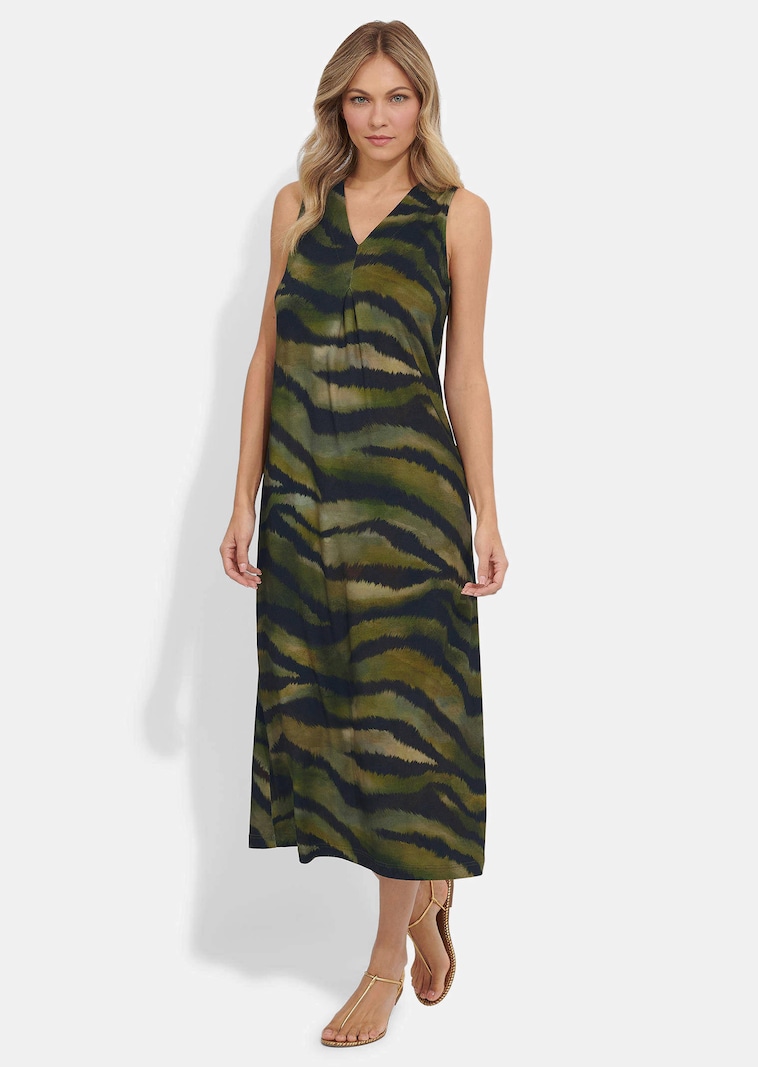 Robe ajustée à l'imprimé animalier