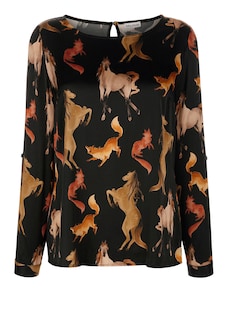 Bluse mit Krempelärmel thumbnail 5