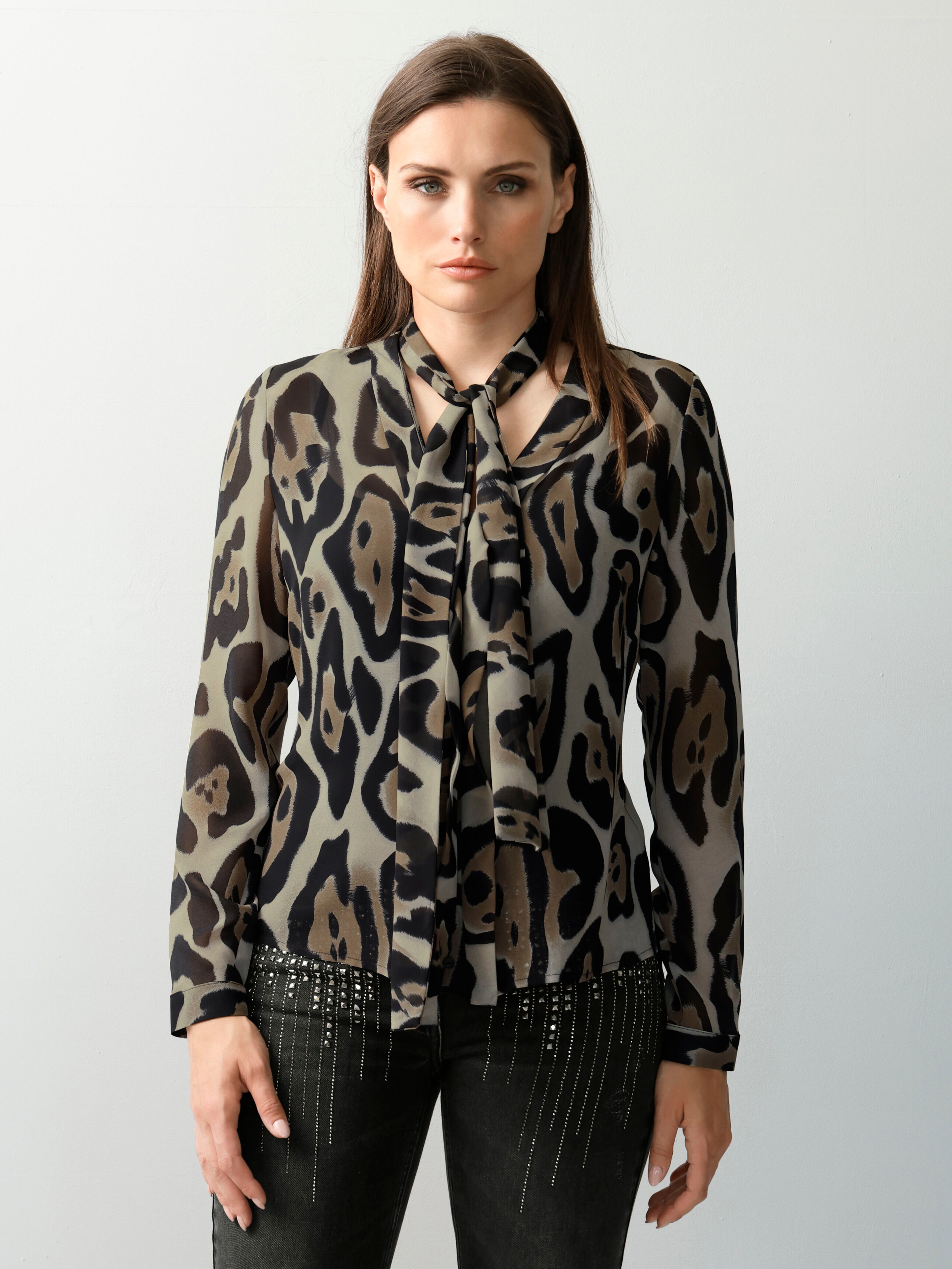Bluse in Animaldessin