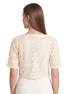 Tweedelige set: jersey jurk en gehaakt shirt thumbnail 5