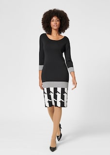 Strickkleid mit Hahnentrittmuster thumbnail 2