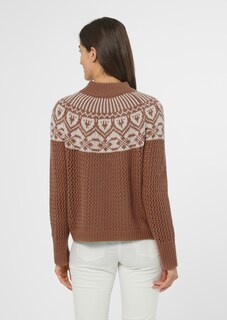 Norweger-Pullover mit Ajour-Details thumbnail 3
