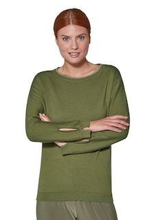 Schlichter Baumwollpullover thumbnail 1