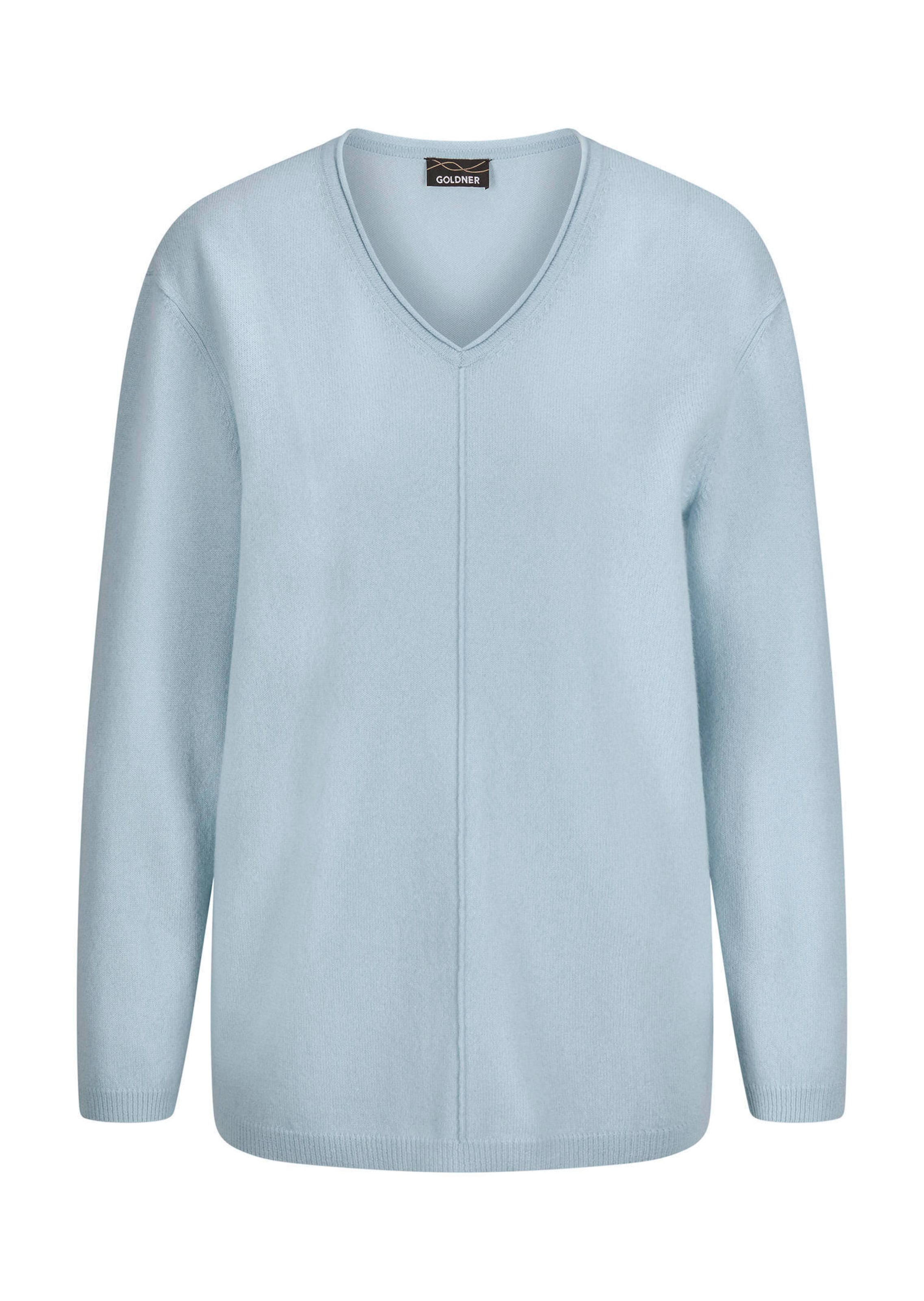 Kaschmirpullover mit V-Ausschnitt