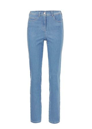 hellblau Bequeme High-Stretch-Jeans