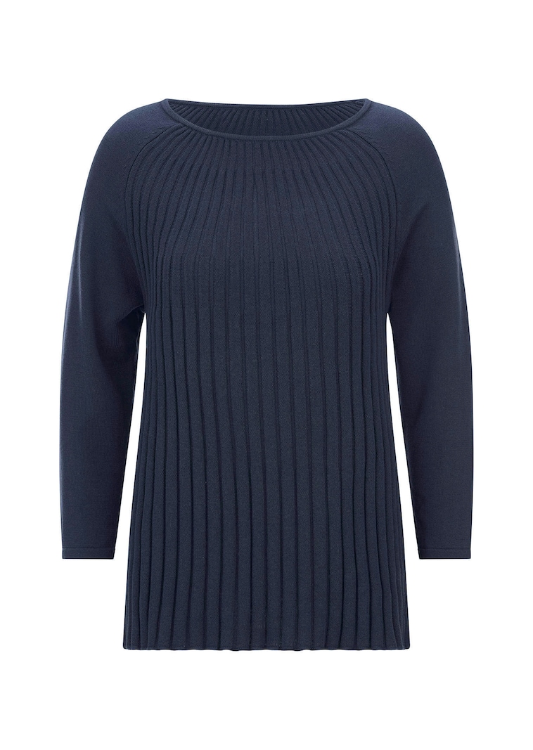 A-lijn tricot pullover met katoen