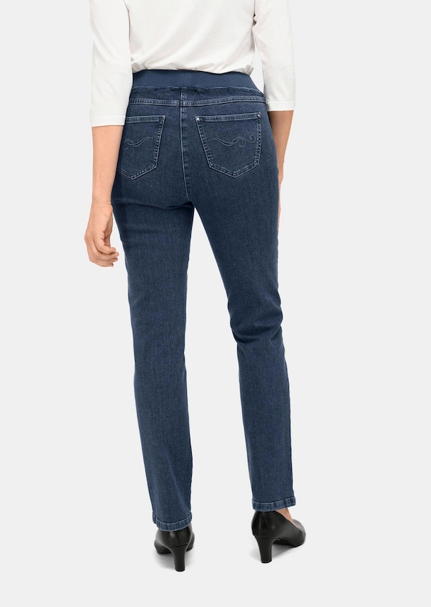 Jeans LOUISA met elastische jersey tailleband 2