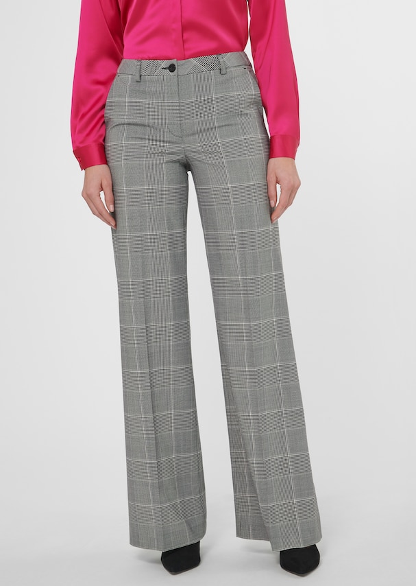 Classic-elegant glencheck trousers