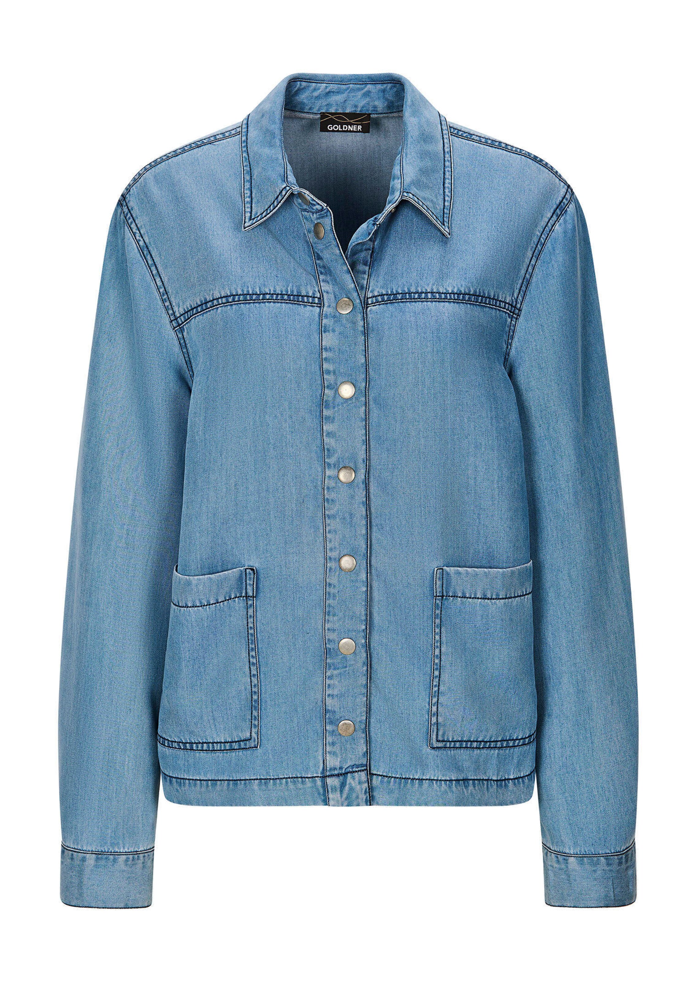 Hemdjacke im Denim-Look